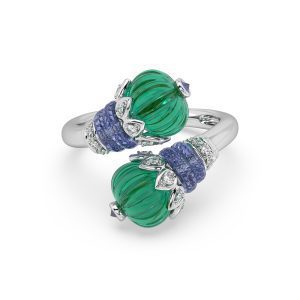 Tanzanite Emerald Ring